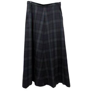 Lauren Ralph Lauren Vintage Tartan Maxi Skirt, Wool, 8
